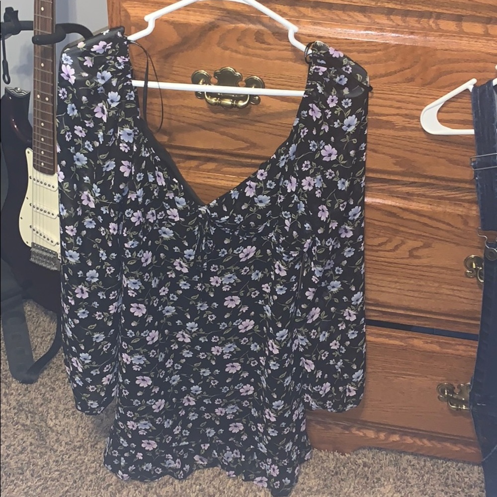 Black long sleeve mini dress from Forever 21